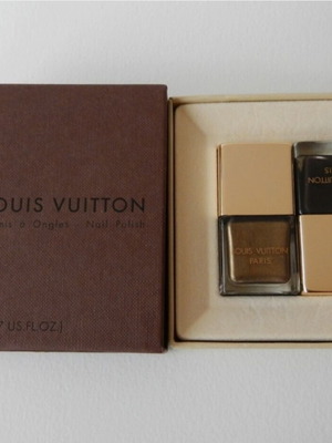 Louis Vuitton βερνίκι νυχιών σετ χρυσό και καφέ