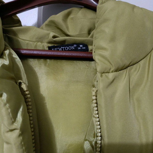 Puffer jacket like new, thick fabric green, size M