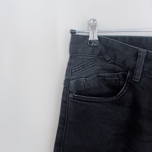 Bershka Straight Pant used, size EUR 42, black pants