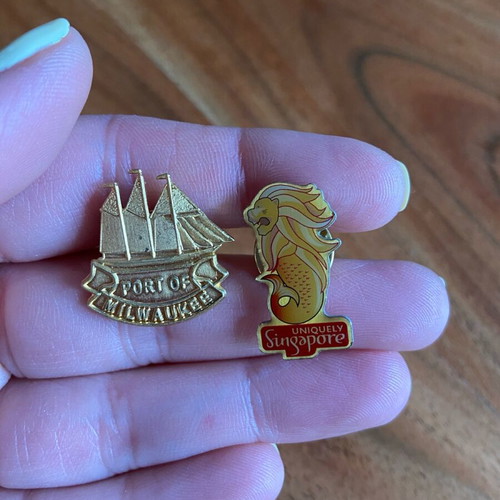 Συλλεκτικά pins μεταχειρισμένα, παλιά αναμνηστικά καρφίτσες