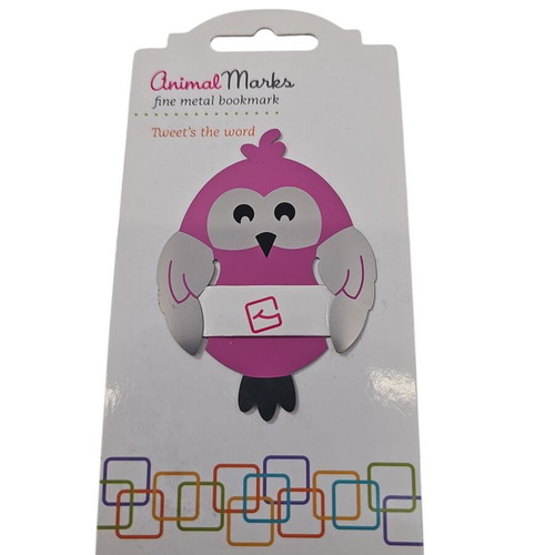 Metal owl bookmark new