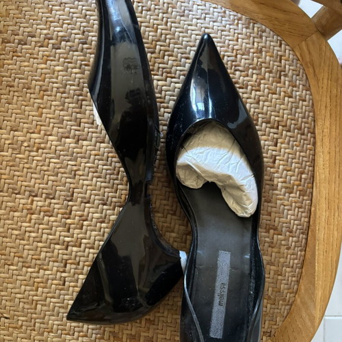 Melissa women's black patent leather pumps size 40 like new