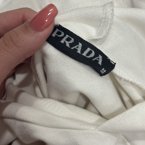 Crop hoodie used, white, sizes S and M