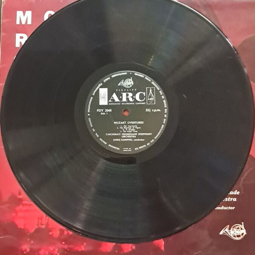 Mozart Rossini Overtures record used, good condition