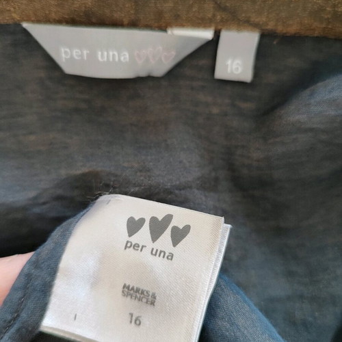 Per una blouse new, size L, brown-gold with buttons
