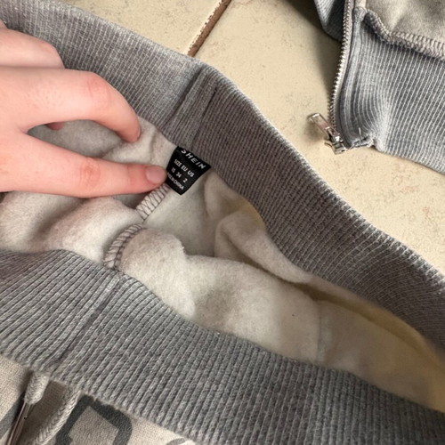Shein crop jacket and shorts set like new, gray, XS/S