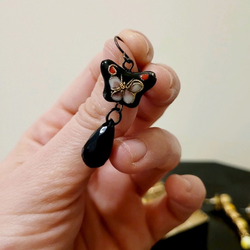 Butterfly earrings used
