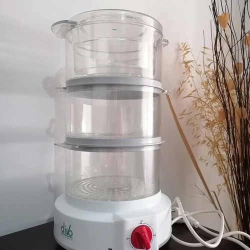 Divo Steamer steamer like new with three transparent tiers
