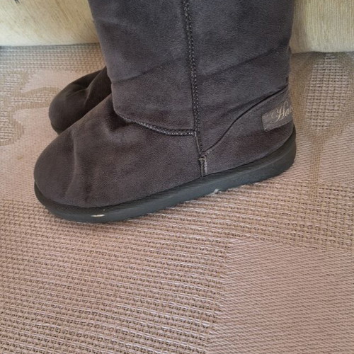 Haqyyia boots used, warm with fur lining, size 37, gray