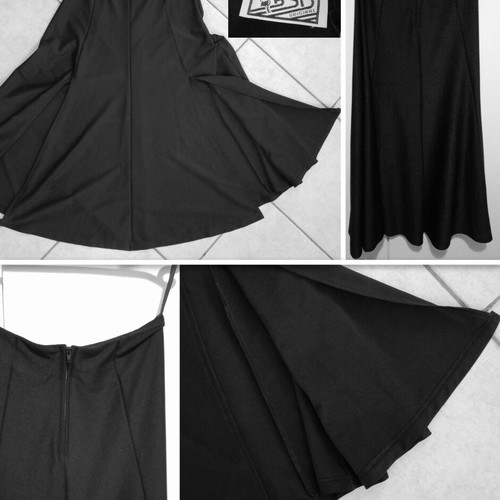 BSB black maxi skirt with slits like new, size M