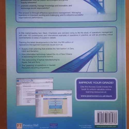 Operations Management 5th Edition like new