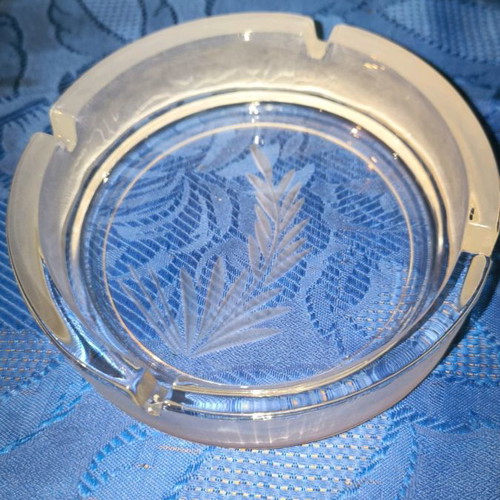 Crystal ashtray without damages