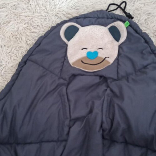 Mucki footmuff by Odenwälder BabyNest like new, light gray