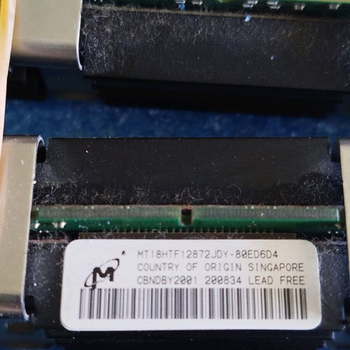 PC2-6400F 1GB Mac Pro FB-DIMM and PC2-5300F 512MB memory used