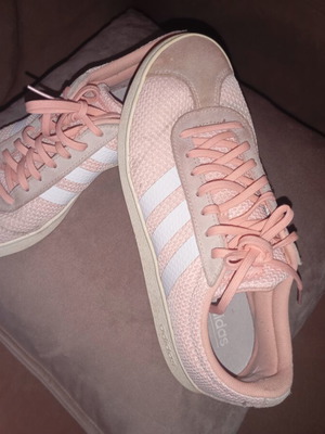 Adidas VL Court 2.0 γυναικεία αθλητικά παπούτσια μεταχειρισμένα, Dust Pink White, μέγεθος 39,5