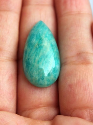 Amazonite teardrop gemstone 28mm new