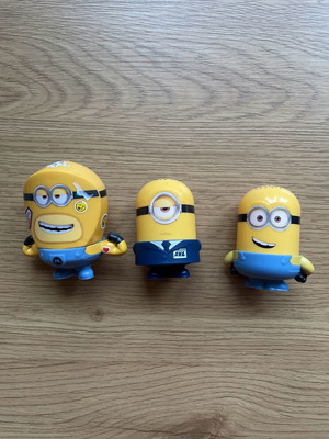 Minions figures used, pack of 3 from McDobalds 2024 Despicable Me 4