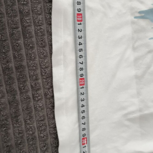 Miss Denim girls' t-shirt like new, size 134 cm, white multicolor