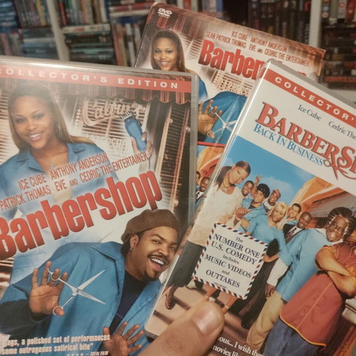 Barbershop 1 and 2 DVD used, Greek subtitles on first movie