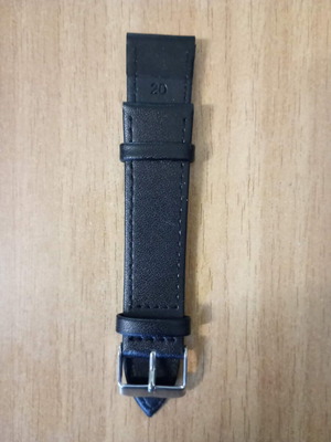 Watch strap 20mm new, black