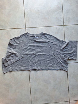 Crop T-shirt H&M gray size L like new