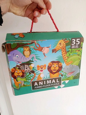 Animal Jumbo пъзел за под употребяван, 35 части