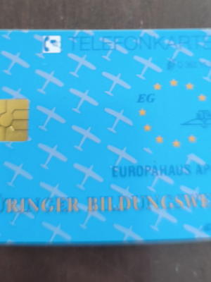 German phone card used