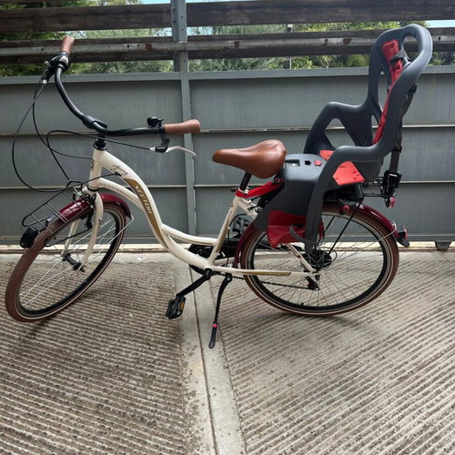 Sector city bike with child seat, aluminum frame