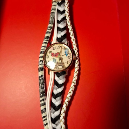 Wristwatch new, women's, gray multicolor