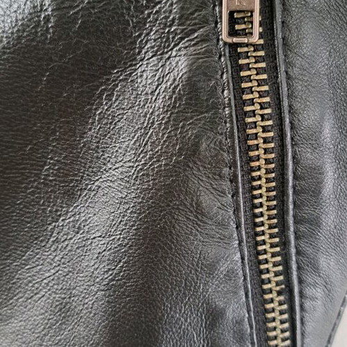 Vila black lamb leather skirt like new no. SM