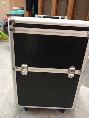 Organizing suitcase wheeled used