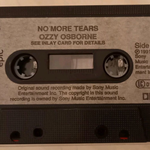 Ozzy Osbourne No More Tears cassette used, metal