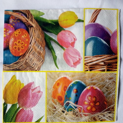 Easter napkins collection set of 5 new