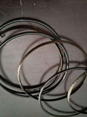 Iron bracelets used in silver and black colors