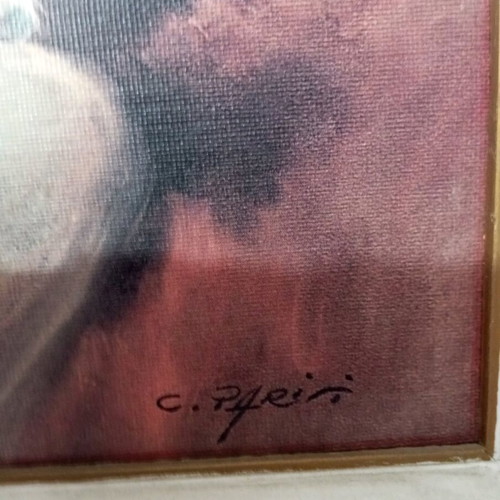 Child with Dog Painting used