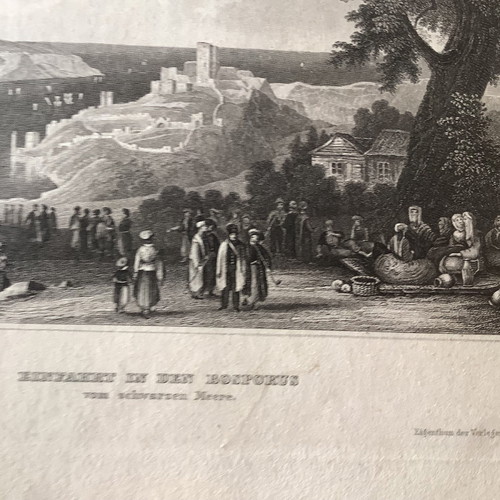 Entrance to Bosporus from Black Sea chalcography used 1848