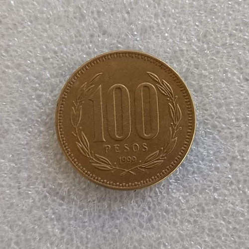 Chile 100 Pesos Coin 1999 used, Mapuche Woman design