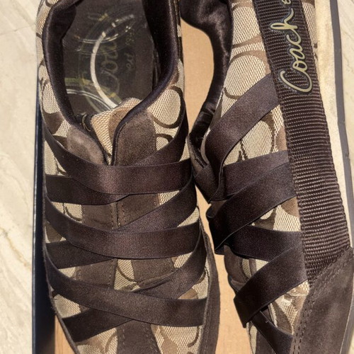 Coach Harmonie sneakers size 41, beige and brown