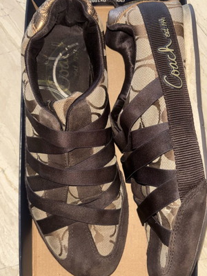 Coach Harmonie sneakers size 41, beige and brown