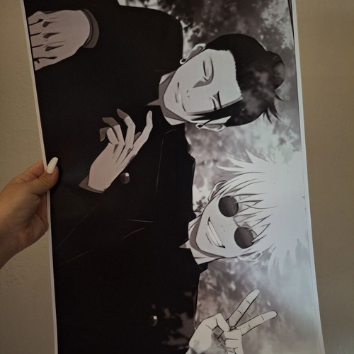 Gojo and Geto poster new, A3 shiny hard paper