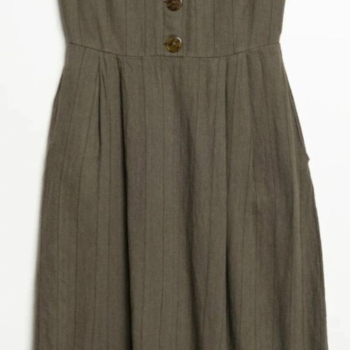 Mango summer dress used, linen cotton blend with pockets and buttons