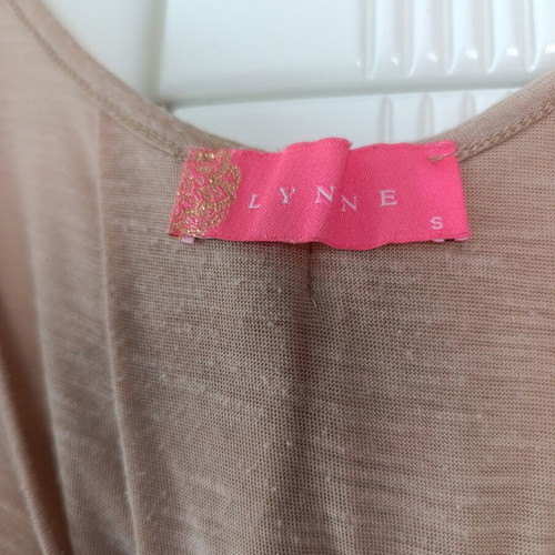 Lynne romantic blouse like new, beige, size S
