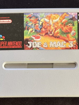 Joe & Mac 3 Super Nintendo SNES игра употребявана, автентична, напълно функционална