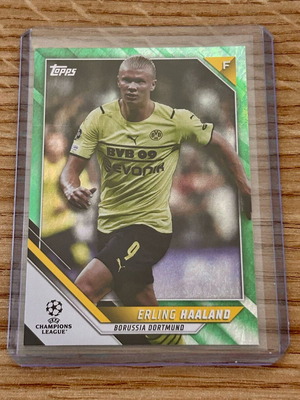 Κάρτα Erling Haaland Dortmund Champions League Topps 2022 σε άριστη κατάσταση
