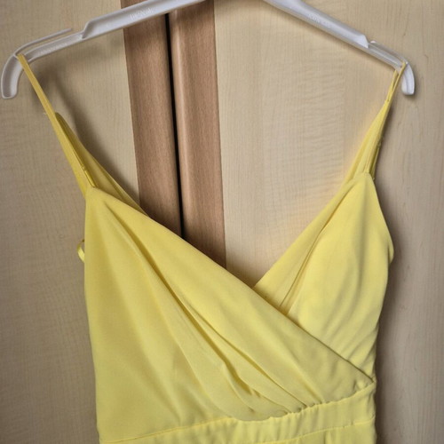 Forel by Vassilis Zoulias Airy Maxi Dress Yellow Like New Size 42