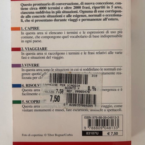 Manuale per viaggiare francese like new, French language travel guide from Italian