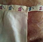 Handmade embroidered apron used