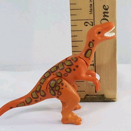 Playmobil orange small Velociraptor dinosaur like new
