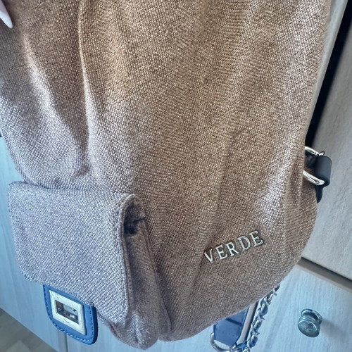 Verde backpack used, tabba color