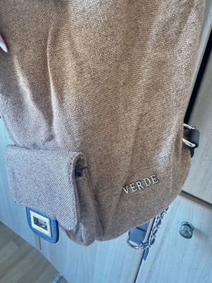 Verde backpack used, tabba color